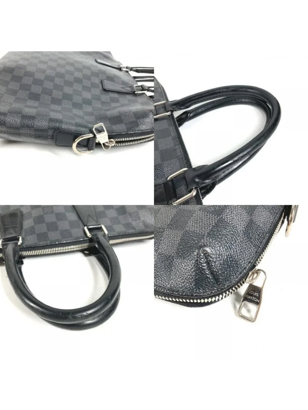 Louis Vuitton Business Bag Porte Documents Jour Pdj Damier Graphite Canvas Black